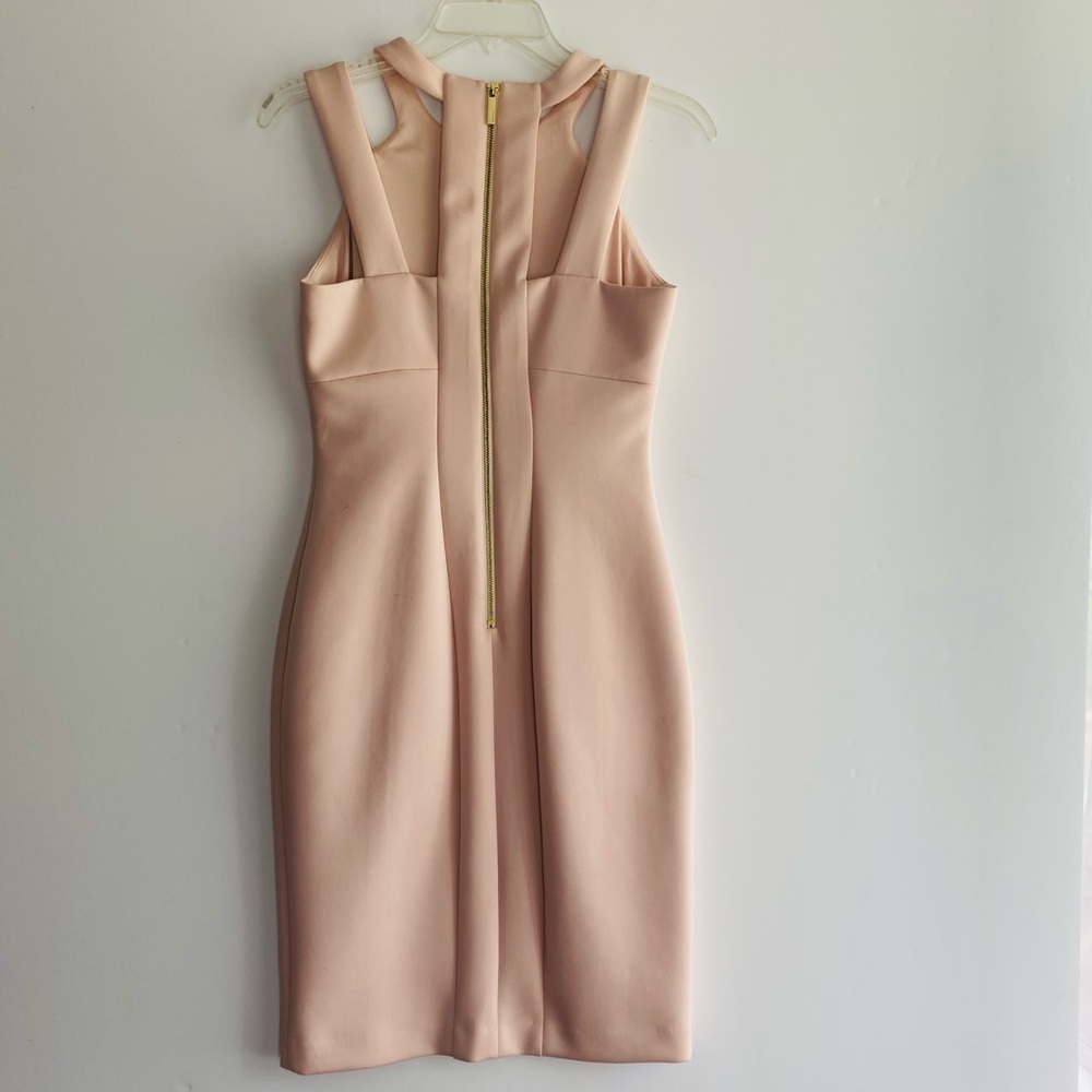 Calvin Klein Pink Halter Sheath Midi Dress NWOT - Picture 2 of 14